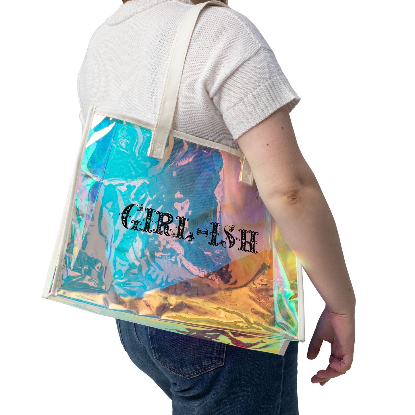 Girl-ish Beach Holographic Tote Bag