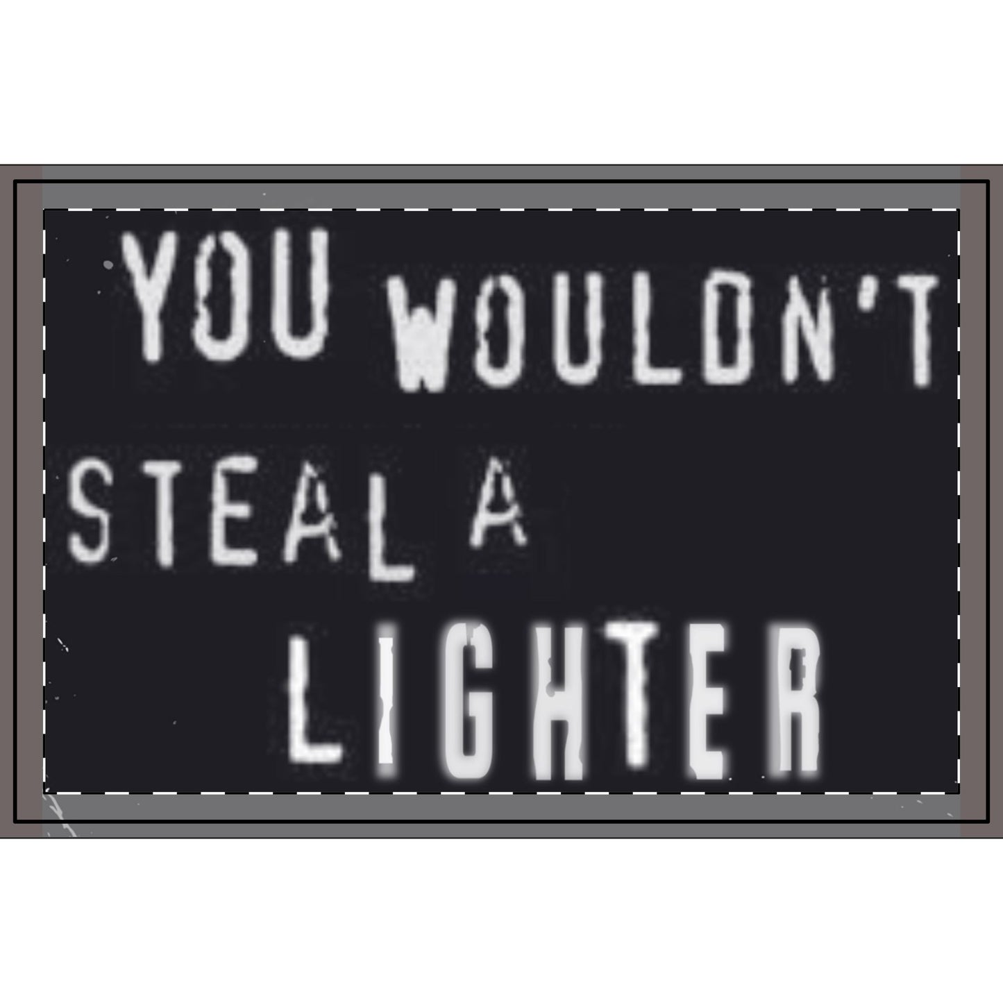 Lighter Piracy is a Crime Large Tray