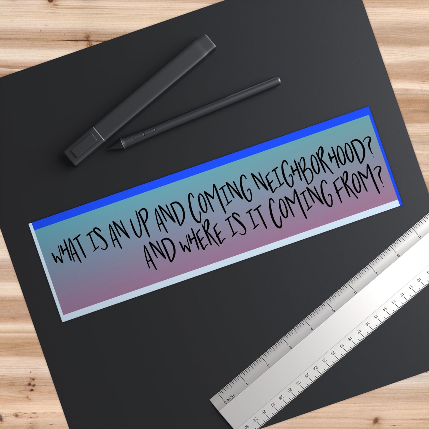 Punk Lyric Bumper Sticker