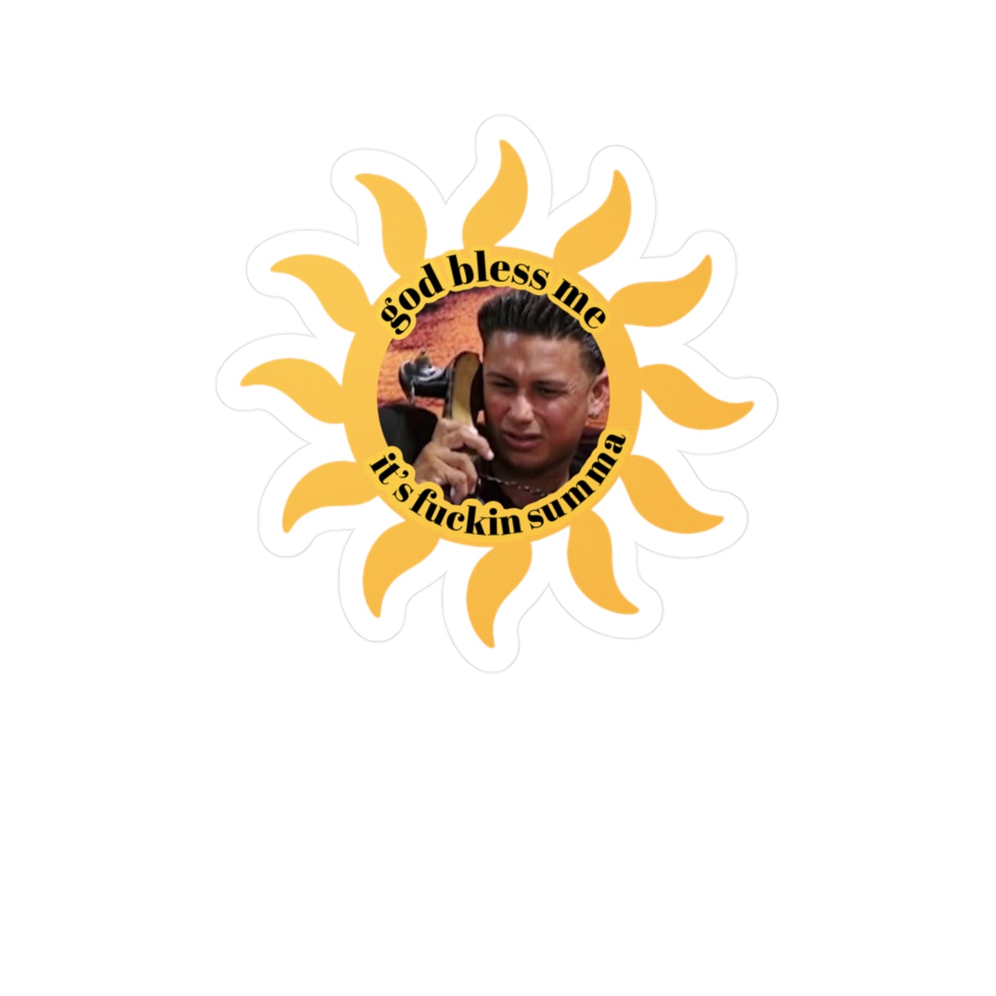 Jersey Shore Summa Kiss-Cut Vinyl Decal