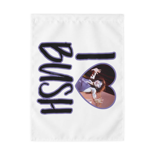 I <3 Bush Outdoor Flag with Rod Pocket