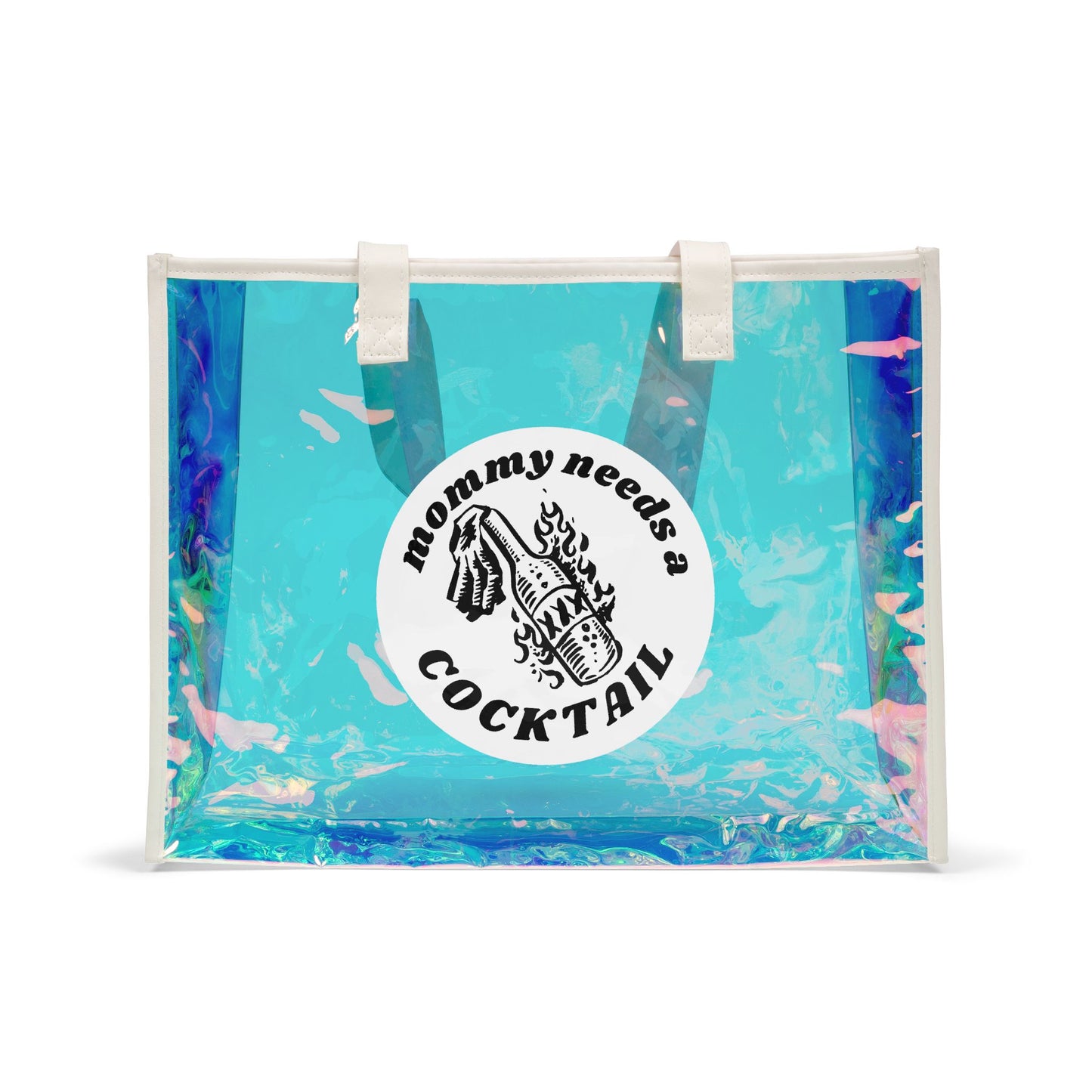 Mother’s Little Helper Beach Holographic Tote Bag