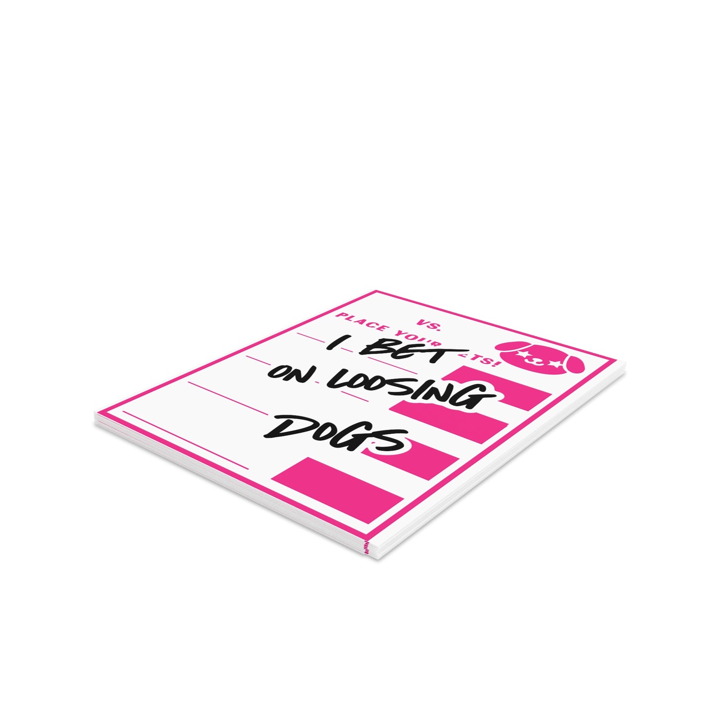 Loosing Dogs Greeting cards (8, 16, and 24 pcs)