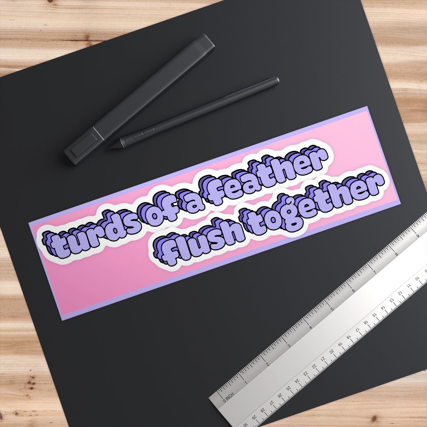Turds of a Feather Bumper Sticker