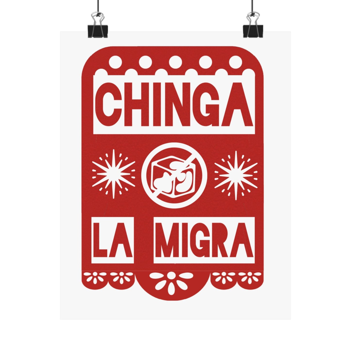 Papel Picado Matte Vertical Poster
