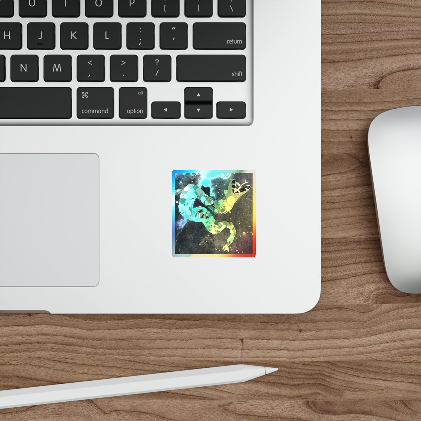 Trash Dragon Holographic Die-cut Sticker