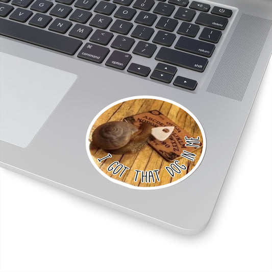 Dog In Me Kiss-Cut Sticker (Snail)