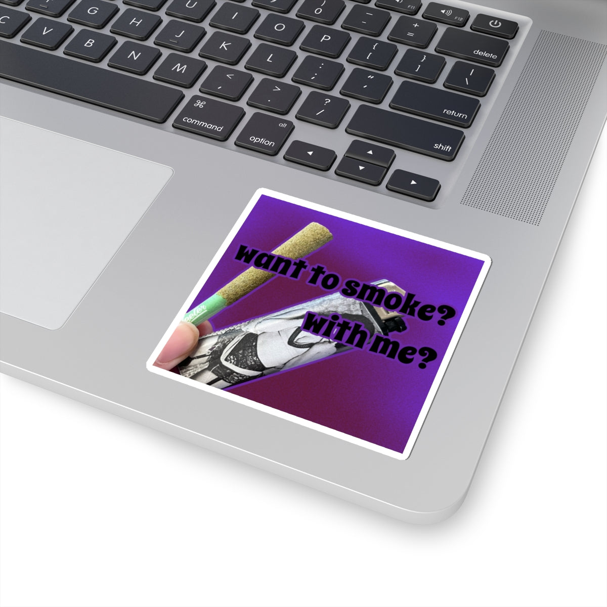 Smoke? Kiss-Cut Sticker
