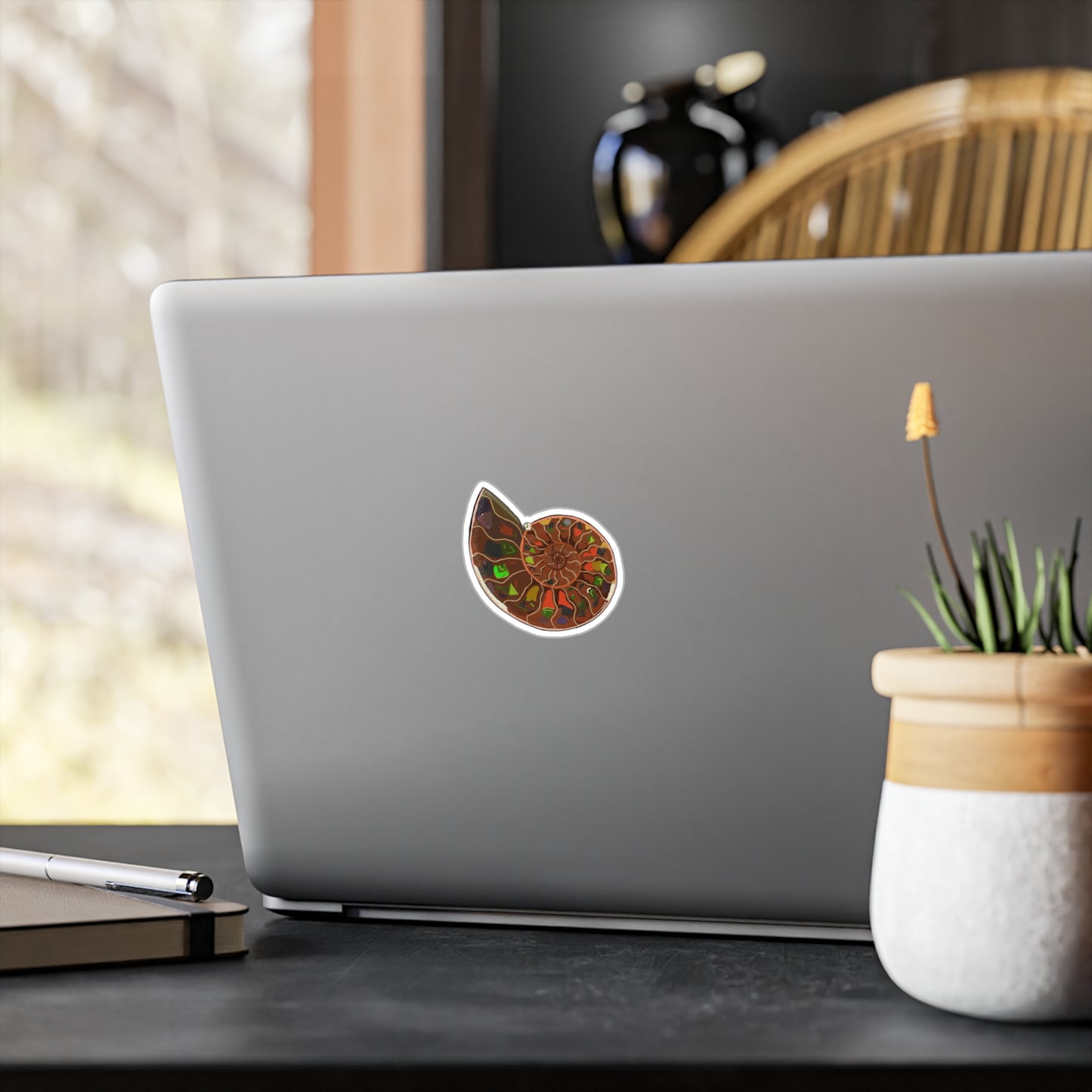 Nautilus Fossil Kiss-Cut Vinyl Decals