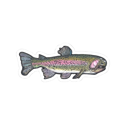Rainbow Salmon Kiss-Cut Sticker