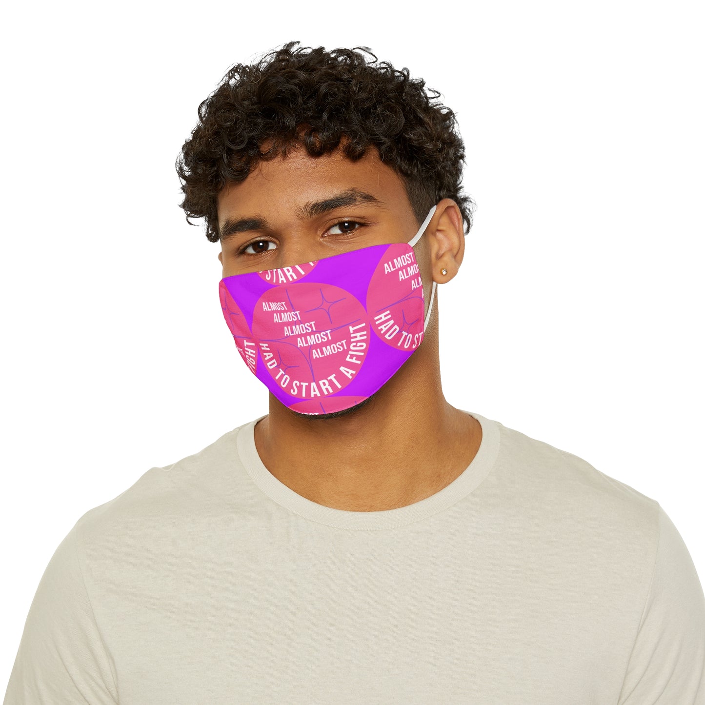 Punk Lyric Snug-Fit Polyester Face Mask