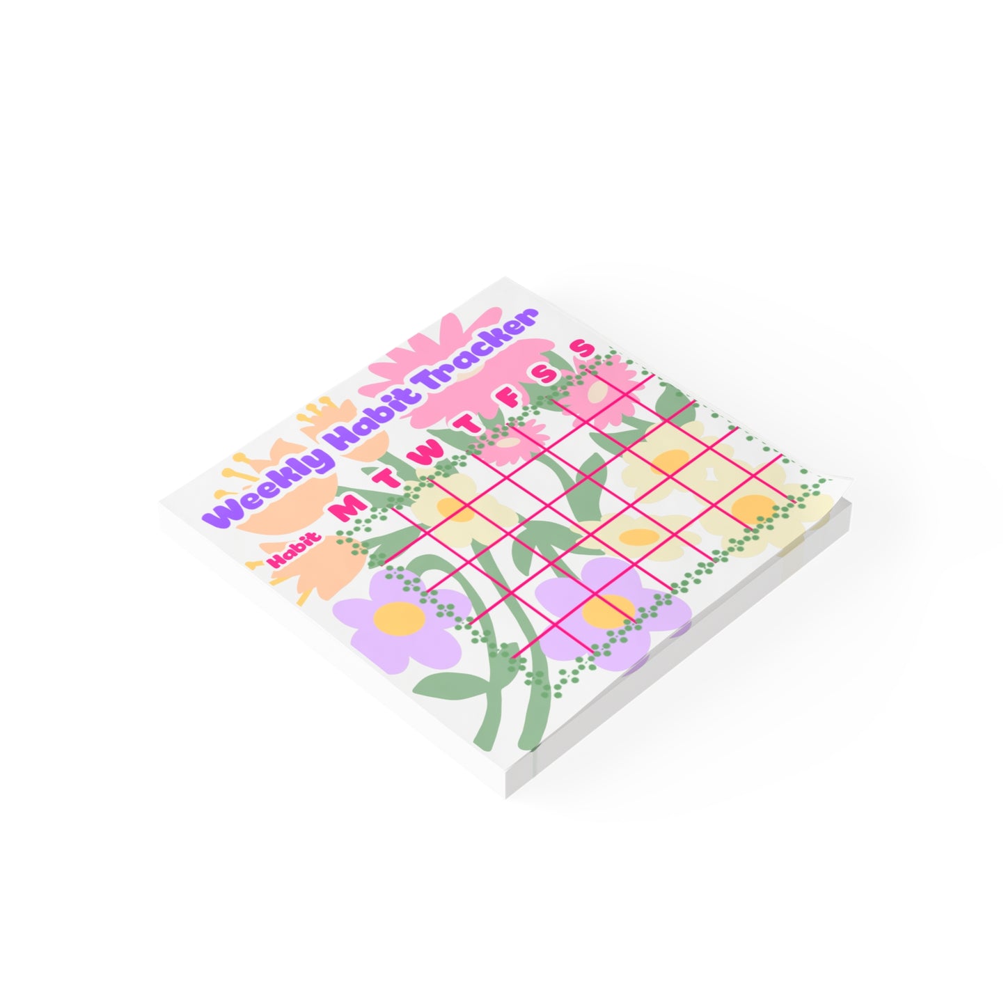 Weekly Habit Tracker Post-it® Note Pad