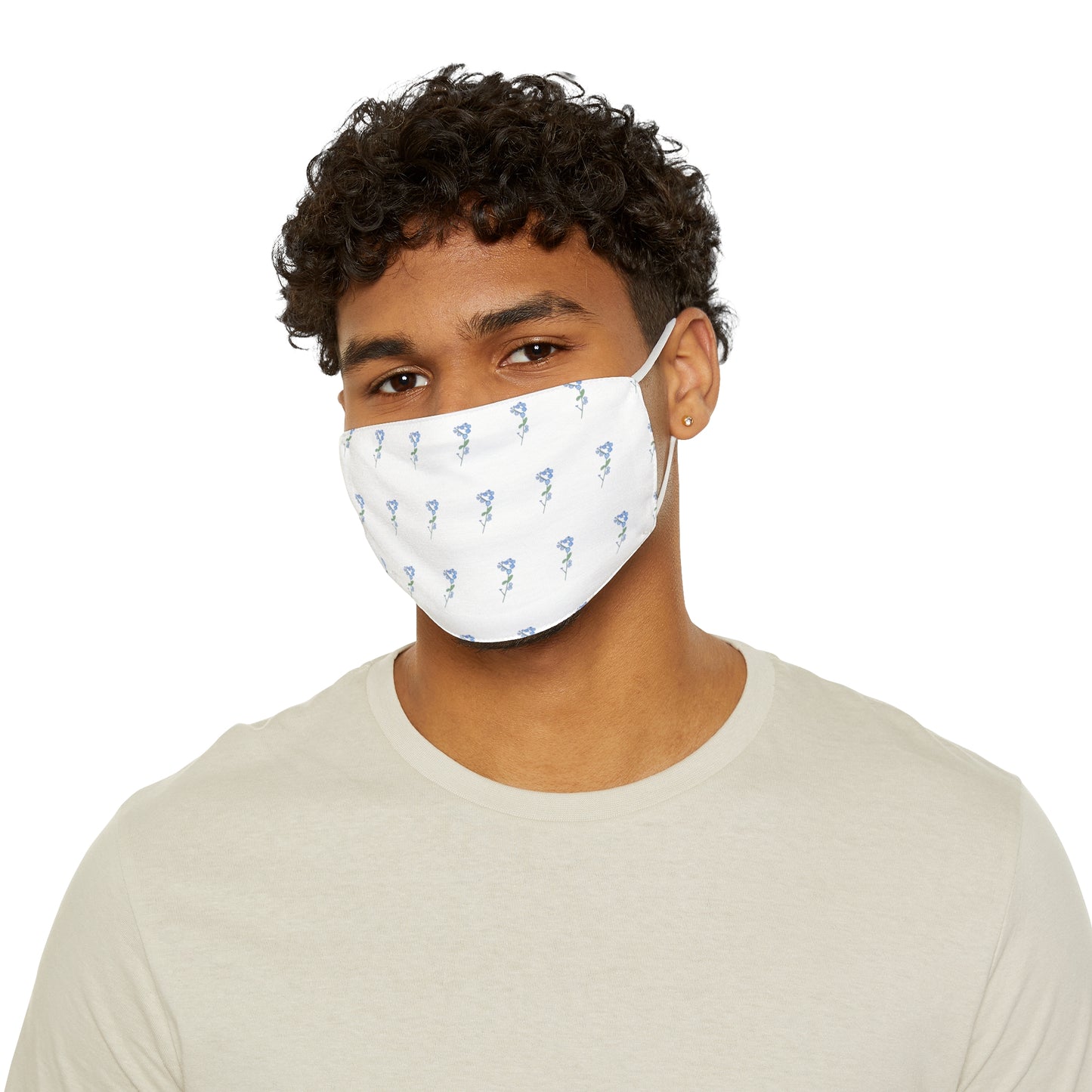 Flower Snug-Fit Polyester Face Mask