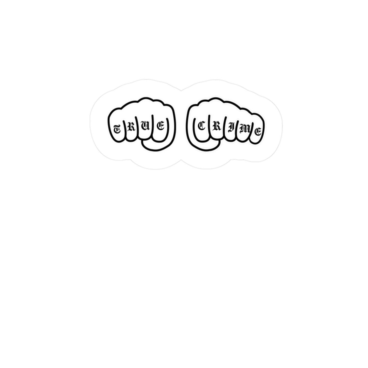 True Crime Kiss-Cut Vinyl Decal