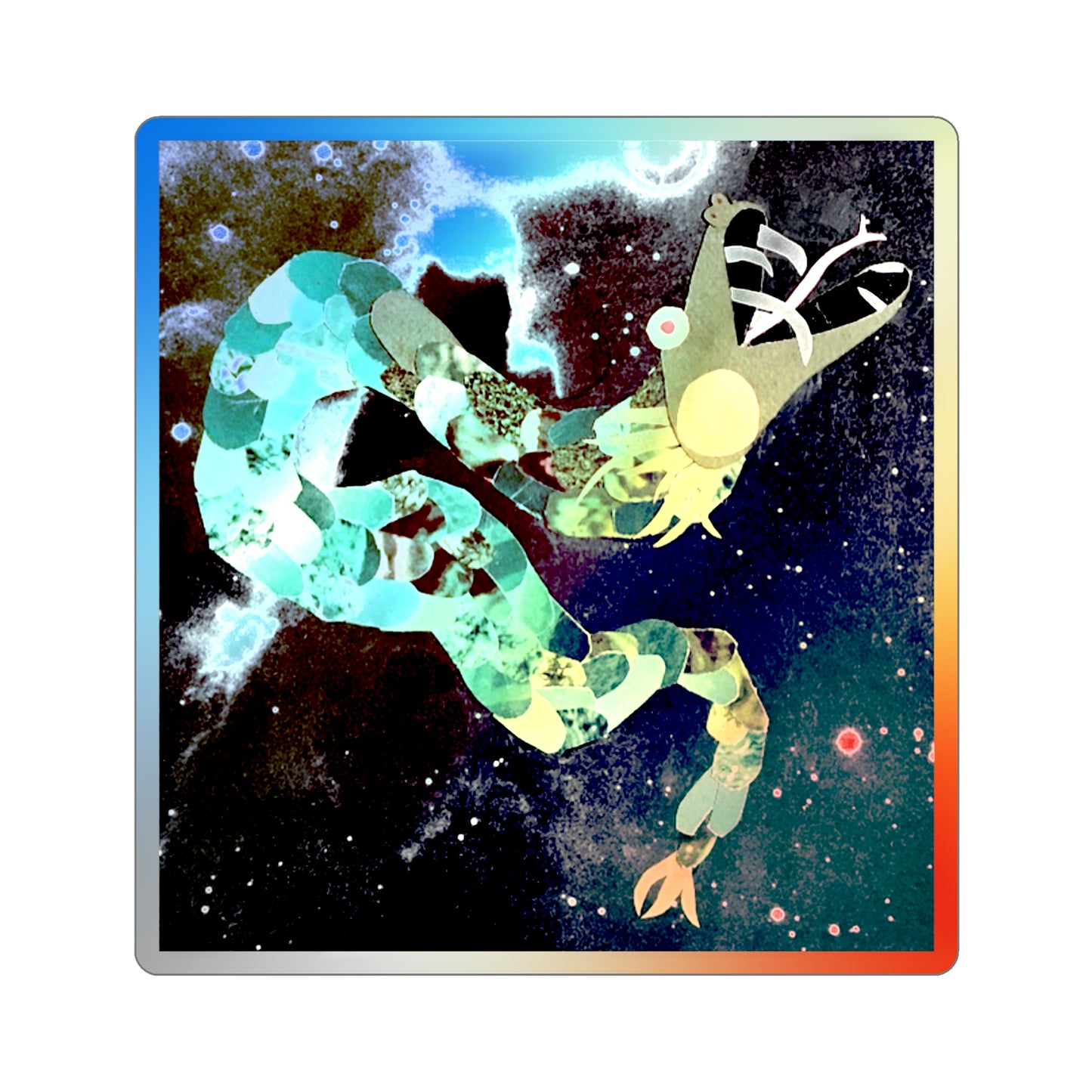 Trash Dragon Holographic Die-cut Sticker