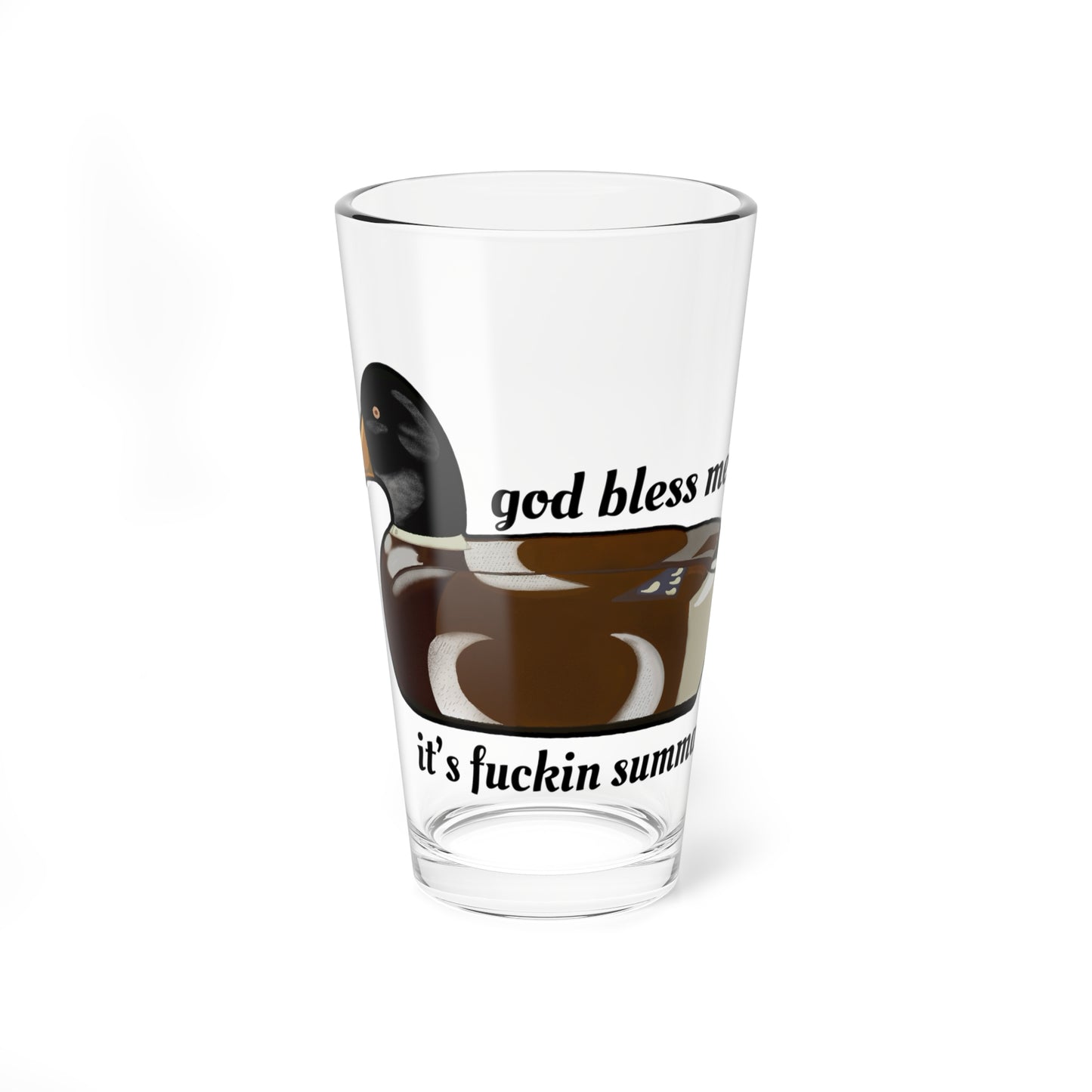 Jersey Shore Duck Phone Mixing Glass, 16oz