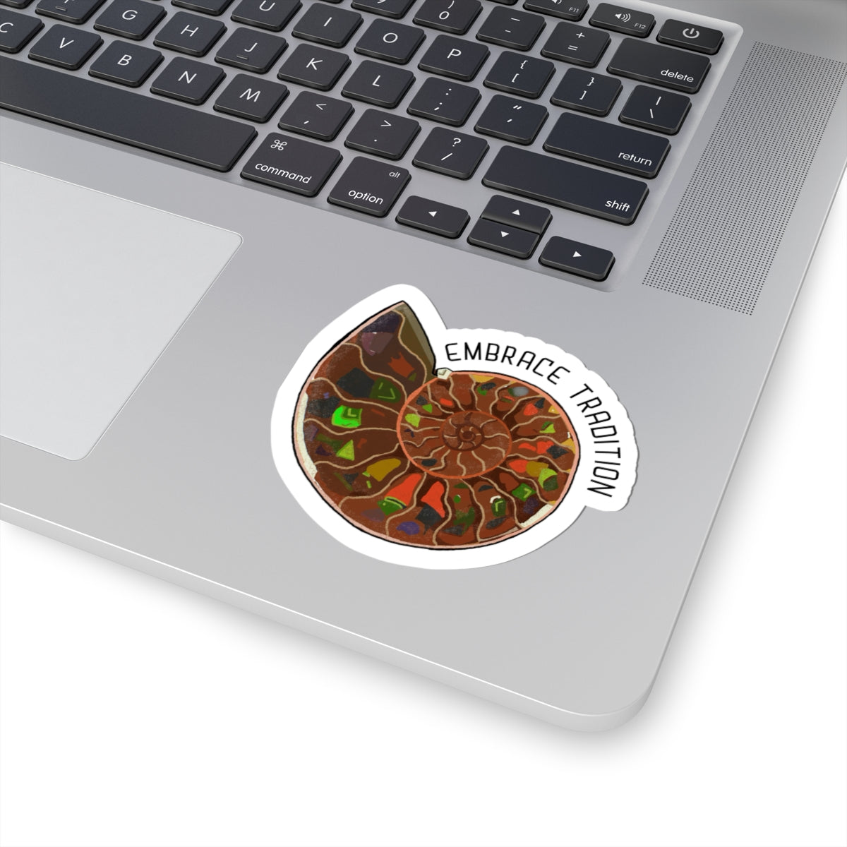 Nautilus Fossil Kiss-Cut Sticker (Embrace Tradition)