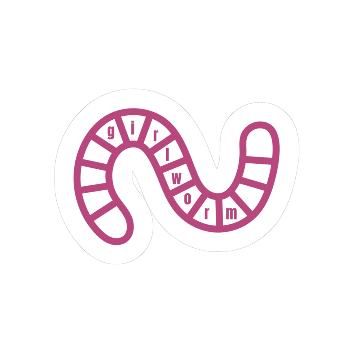 Girlworm Kiss-Cut Sticker