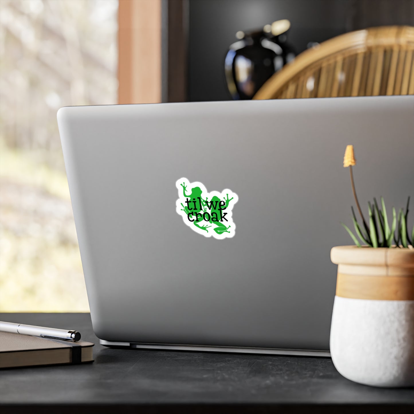 Til We Croak Kiss-Cut Vinyl Decal