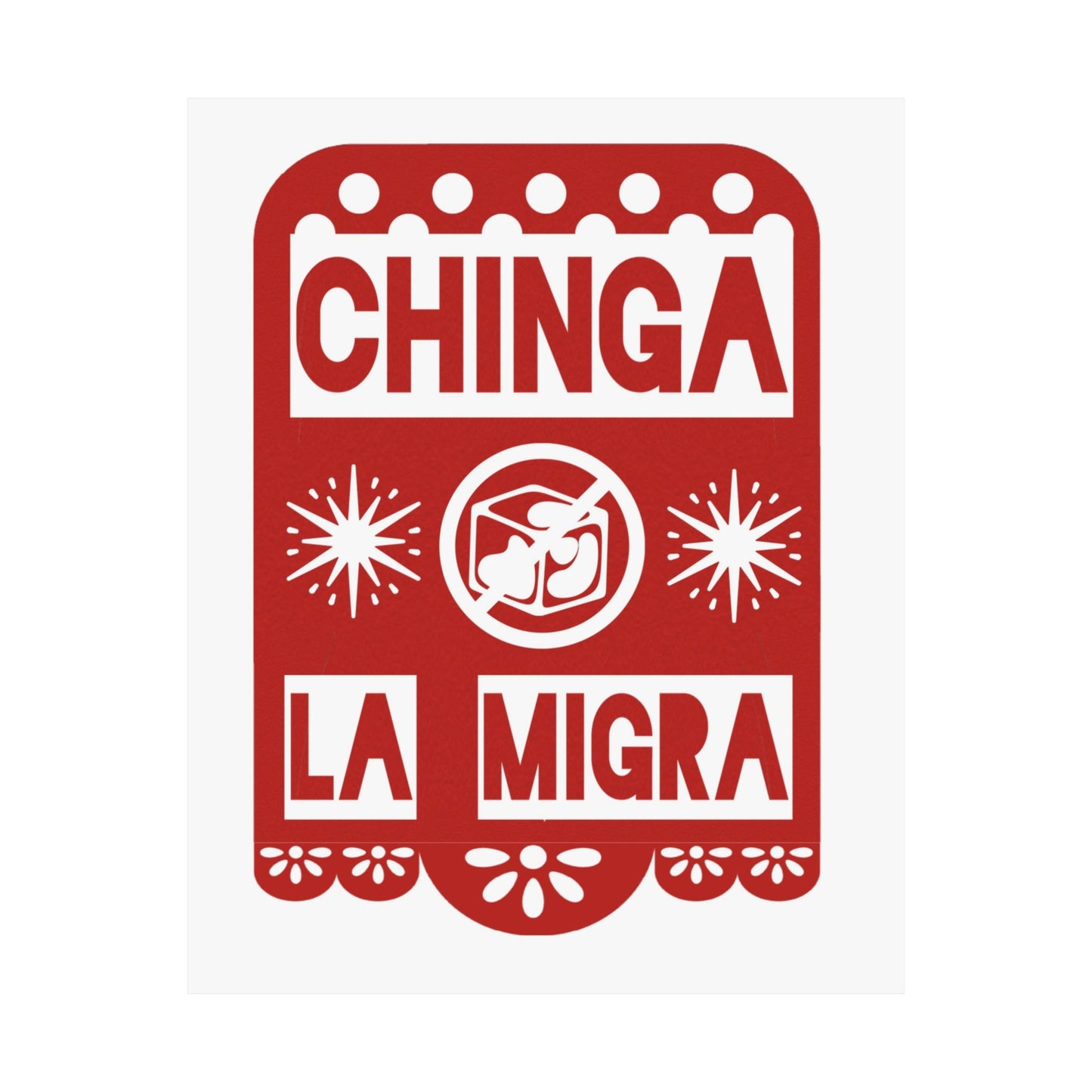 Papel Picado Matte Vertical Poster